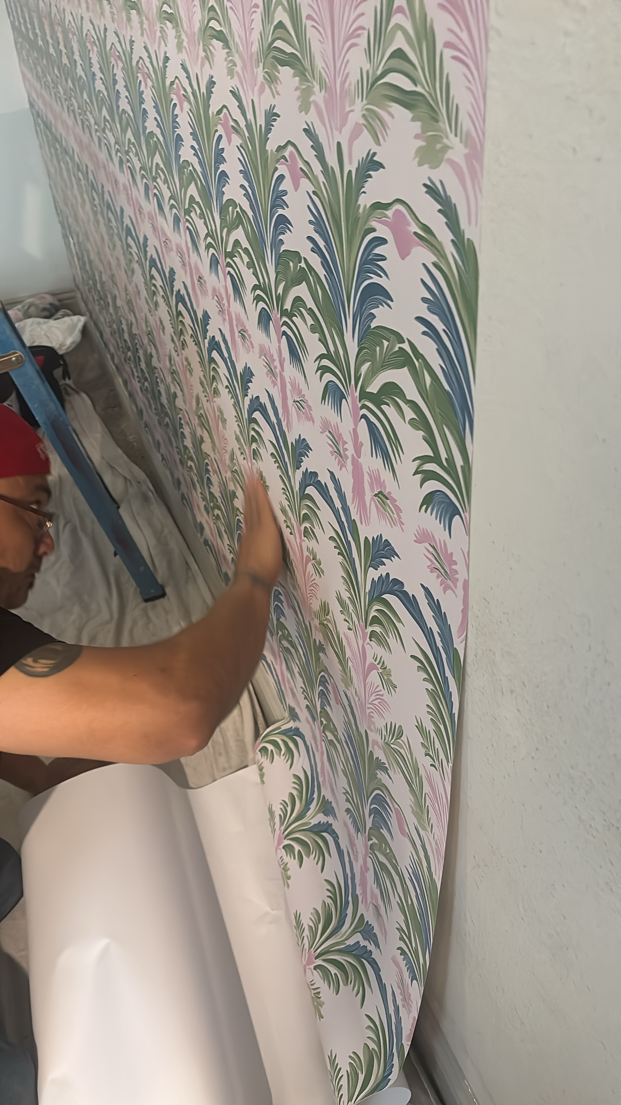 Precision Palm Leaf Installation Craftsmanship